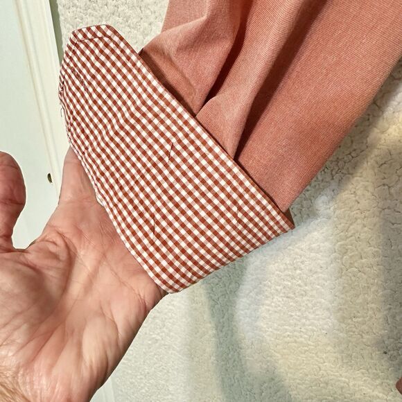 IZOD Dress Shirt Mens L 100% Cotton Long Sleeve Collared Button‎ Down - Picture 7 of 14